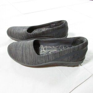 Skechers Women's 7 Reggae Fest Dread Knit Relaxed Fit Slip On Shoe Charcoal 4944